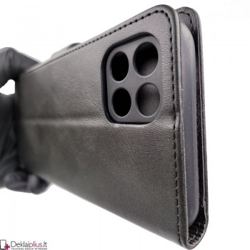Dirbtinos odos dėklas su 4 skyreliais - juodas (Infinix Smart 6 HD) Dirbtinos odos dėklas su 4 skyreliais - juodas (Infinix Smart 6 HD)